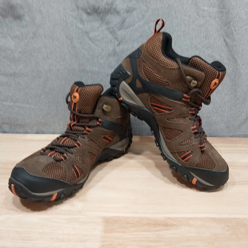 Merrell Hiking Boots Alverstone Mens Mid Waterproof J375804C Mens Size 8 Brown
